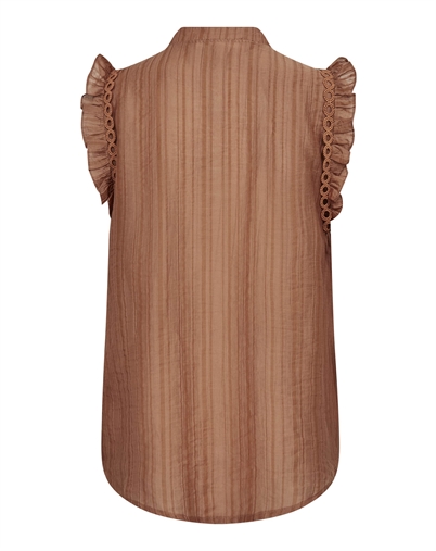 Co' Couture - ReggieCC Frill Top - Suntan